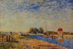 The Loing Canal VI - Oil Painting Reproduction On Canvas