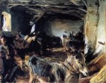 Stable at Cuenca - John Singer Sargent Oil Painting