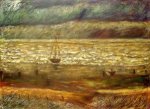 Beach at Scheveningen in Stormy Weather II - Oil Painting Reproduction On Canvas