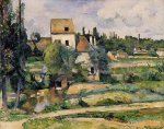 Mill on the Couleuvre at Pontoise - Paul Cezanne Oil Painting