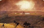 Jerusalem from the Mount of Olives - Frederic Edwin Church Oil Painting