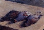 Three Partridges on a Table - Gustave Caillebotte Oil Painting
