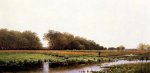 Hunter in the Meadows of Old Newburyport, Massachusetts - Alfred Thompson Bricher Oil Painting
