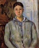Madame Cezanne in Blue - Oil Painting Reproduction On Canvas