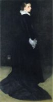 Arrangement in Black, No. 2: Portrait of Mrs. Louis Huth - Oil Painting Reproduction On Canvas