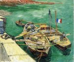 Sand Barges - Vincent Van Gogh Oil Painting