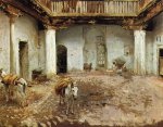 Moorish Courtyard - John Singer Sargent Oil Painting