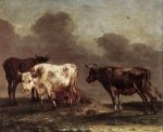 Cows in a Meadow - Paulus Potter Oil Painting