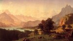 Bernese Alps - Albert Bierstadt Oil Painting