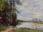 The Path from Veneux to Thomery along the Water, Evening - Oil Painting Reproduction On Canvas