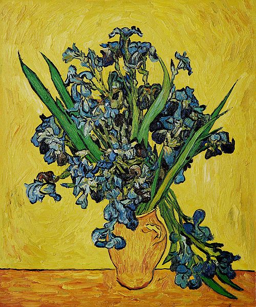 Irises In A Vase Ii Vincent Van Gogh Oil Painting Oil