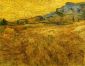 Wheat Field with Reaper and Sun - Vincent Van Gogh Oil Painting