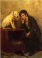 Shoeshine Boy with His Dog - John George Brown Oil Painting