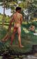 Fisherman with a Net - Jean Frederic Bazille Oil Painting