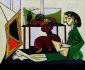 Interior with a Girl Drawing - Oil Painting Reproduction On Canvas