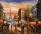 An Afternoon In The Shopping District - Oil Painting Reproduction On Canvas