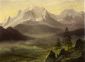 Grand Tetons - Albert Bierstadt Oil Painting
