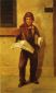 Newsboy Selling the Baltimore Sun - William Aiken Walker oil painting