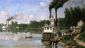 Wooding up on the Bayou - Oil Painting Reproduction On Canvas