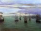 Crepuscule in Flesh Colour and Green: Valparaiso - James Abbott McNeill Whistler Oil Painting