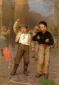 Kite Flyers - John George Brown Oil Painting