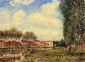 Banks of the Loing at Moret, Morning - Alfred Sisley Oil Painting