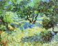 Olive Grove: Bright Blue Sky - Vincent Van Gogh Oil Painting