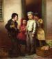 Sorry He Spoke - John George Brown Oil Painting