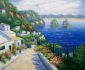 Placid Village - Oil Painting Reproduction On Canvas