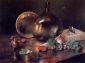 Still Life-Brass and Glass - William Merritt Chase Oil Painting