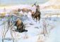 Christmas Dinner for the Men on the Trail - Charles Marion Russell Oil Painting