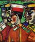 Soldiers - Marc Chagall Oil Painting