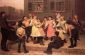 The Sidewalk Dance -John George Brown Oil Painting