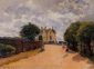 Inn at East Molesey with Hampton Court Bridge - Alfred Sisley Oil Painting