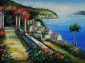 View From Balcony - Oil Painting Reproduction On Canvas