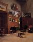 The Studio on the Rue de Furstenberg - Jean Frederic Bazille Oil Painting