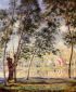 Sunny Afternoon-Willows by the Loing - Alfred Sisley Oil Painting