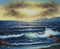 Evening Wave Break - Oil Painting Reproduction On Canvas