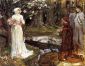 Dante and Beatrice - Oil Painting Reproduction On Canvas