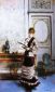 A Lady Admiiring a Fan - Oil Painting Reproduction On Canvas