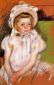 Somone in a White Bonnet - Mary Cassatt Oil Painting
