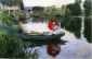 Quiet Day on the Seine - Oil Painting Reproduction On Canvas