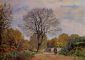 A Road in Seine-et-Marne - Alfred Sisley Oil Painting