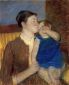 Mother's Goodnight Kiss - Mary Cassatt oil painting,