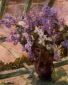 Lilacs in a Window - Mary Cassatt Oil Painting
