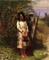 Blackberry Picking - Oil Painting Reproduction On Canvas