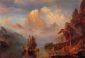 Rocky Mountains - Albert Bierstadt Oil Painting