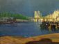 View of the Seine Looking toward Notre Dame - Henry Ossawa Tanner Oil Painting