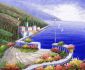 Brick Path at Bay - Oil Painting Reproduction On Canvas