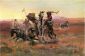 When Blackfeet and Sioux Meet - Charles Marion Russell Oil Painting